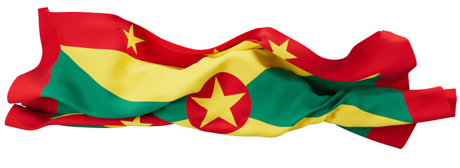 Waving Flag of Grenada Capturing the Spirit of the Spice Island