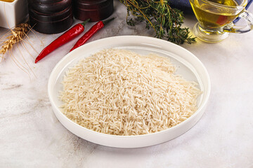 Indian cuisine - raw basmati rice