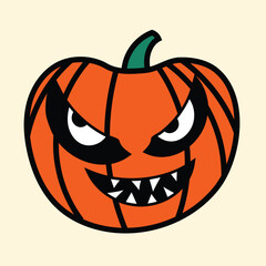 halloween pumpkin head