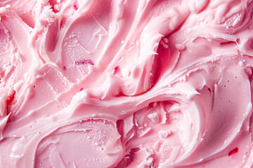 Raspberry frozen yogurt background or ice cream