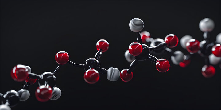 Colorful 3D Illustration depicting Molecular Level Oxygen Reduction, Azote Molecule