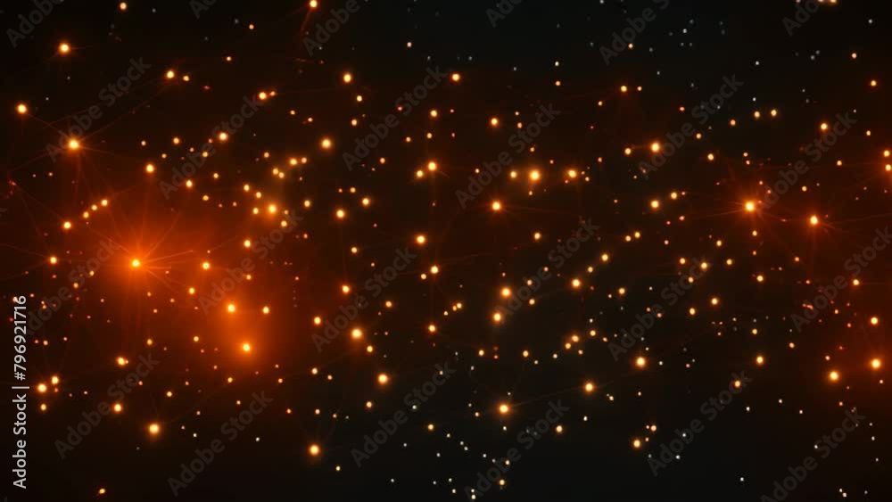 Poster abstract polygonal space low poly dark background with connecting dots and lines. connection structu