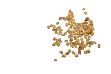 Cucumber seeds lie chaotically on the surface. Background PNG.