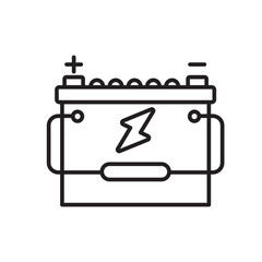 Accumulator icon design with white background stock illustration