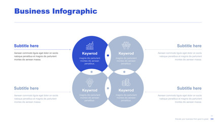 Fototapeta premium Flat business infographic diagram vector slide presentation template