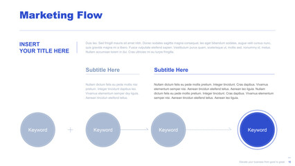 Flat business infographic diagram vector slide presentation template