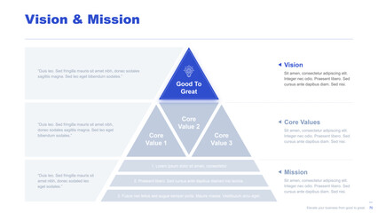 Flat business infographic diagram vector slide presentation template