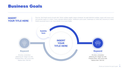 Flat business infographic diagram vector slide presentation template