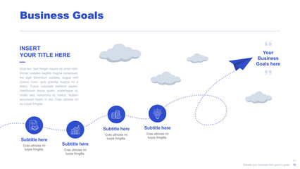Flat business infographic diagram vector slide presentation template