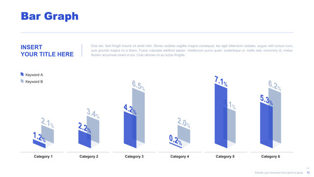 Flat business infographic diagram vector slide presentation template