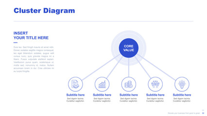Flat business infographic diagram vector slide presentation template