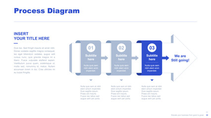 Flat business infographic diagram vector slide presentation template