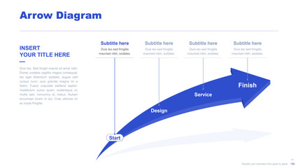 Flat business infographic diagram vector slide presentation template