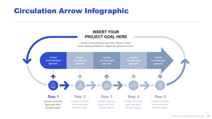 Flat business infographic diagram vector slide presentation template © lunik20