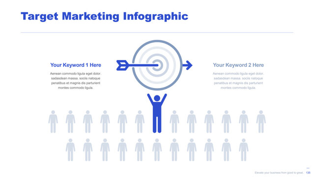 Flat business infographic diagram vector slide presentation template
