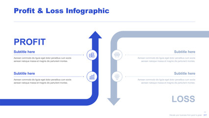 Flat business infographic diagram vector slide presentation template