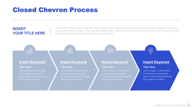 Flat business infographic diagram vector slide presentation template