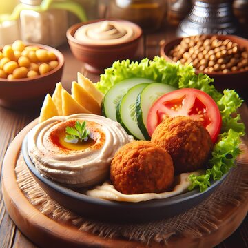 Falafel mit Humus