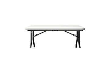 Plastic Folding Dining Table on transparent background.
