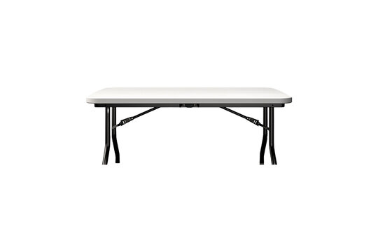 Plastic Folding Dining Table on transparent background.