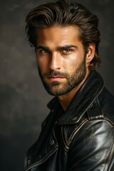 Fototapeta premium Rugged and Handsome Male Portrait