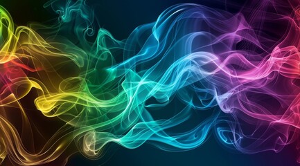 Fototapeta premium Vibrant Smoke Swirls