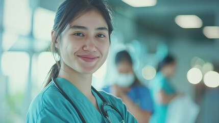 portrait of a woman healthcare worker