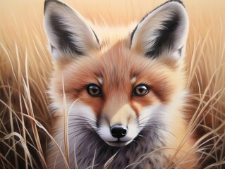 Captivating Fox in the Tall Grass