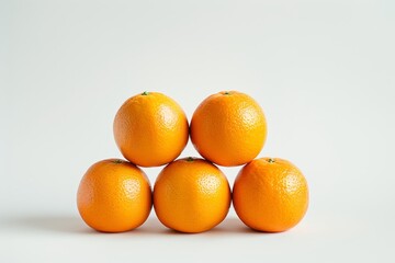 Vibrant Oranges on White Background