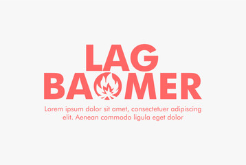 vector lag baomer banner template