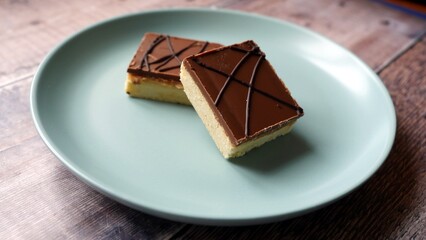 Millionaires Shortbread, Caramel Shortcake Biscuits with Chocolate Coating