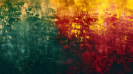 Detailed view showcasing black, yellow, and red colors in a vibrant background juneteenth