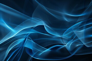 Blue-white image of fractal waves on a dark background. The image has a dreamy, ethereal quality.