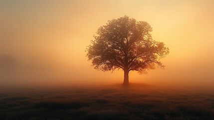Misty Sunrise Meditation, generative ai