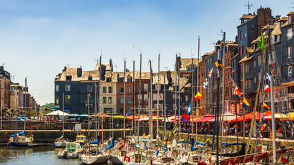 Honfleur is a famous village in Normandy, France