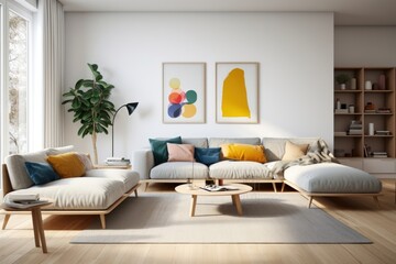 Minimal living room furniture architecture apartment