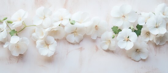 Daisies on a white backdrop with a wooden base