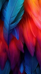 Abstract colourful feathers background backgrounds bird lightweight.