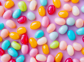colorful jelly beans background, pattern 