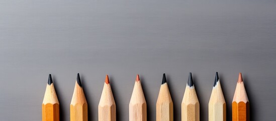 Pencils lined up, one stands out