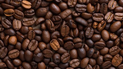 Fototapeta premium coffee beans caffeine brown texture, ai