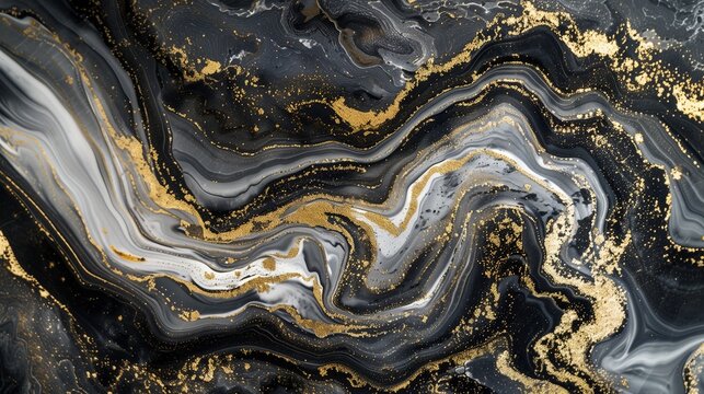 Amidst a realm of ethereal tranquility, envision an abstract marble mural unfurling its intricate patterns.