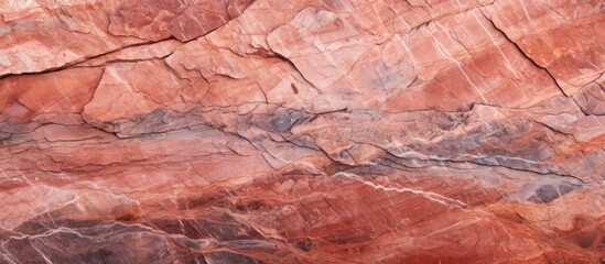 Close up of black rock with red pattern - Powered by Adobe