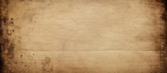 Naklejka premium A piece of paper on a brown background