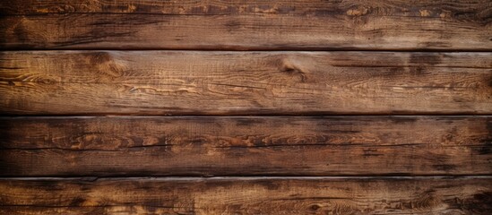 Fototapeta premium A brown stained wooden wall