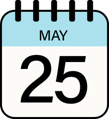 25 may calendar date icon 