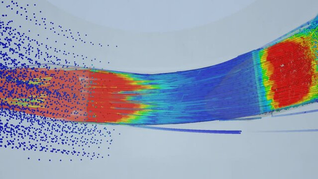 CFD simulation Computational fluid dynamics - silo airflow simulation