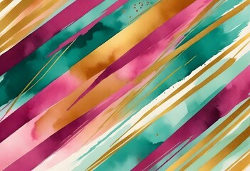 Abstract Diagonal Stripes Painting Graphic Colored Artwork Digital Background Colorful Design