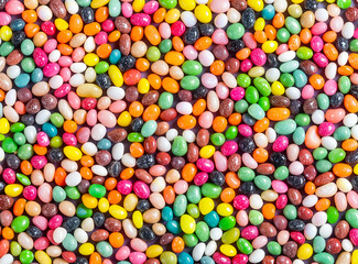 Fototapeta na wymiar colorful jelly beans background, pattern 