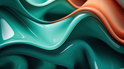 Wavy backgound made of plastic. Dynamic backdrop for graphic design. Abstract background. - 796980112